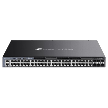 TP-Link Omada SG6654XHP switch Gestionado L3 Gigabit Ethernet (10/100/1000) Energía sobre Ethernet (PoE) 1U Negro