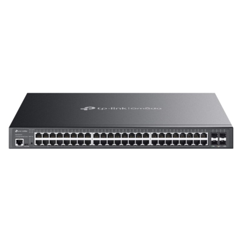 TP-Link Omada SG3452XMPP switch Gestionado L2+ Gigabit Ethernet (10/100/1000) Energía sobre Ethernet (PoE) 1U Negro