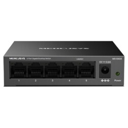 Mercusys MS105GS switch No administrado Gigabit Ethernet (10/100/1000) Negro