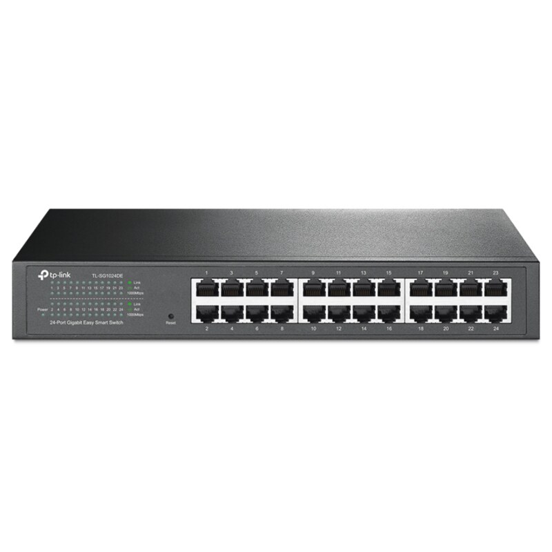 TP-Link TL-SG1024DE Gestionado L2 Gigabit Ethernet (10/100/1000) 1U Negro