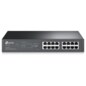 TP-Link TL-SG1016PE Gestionado L2 Gigabit Ethernet (10/100/1000) Energía sobre Ethernet (PoE) 1U Negro