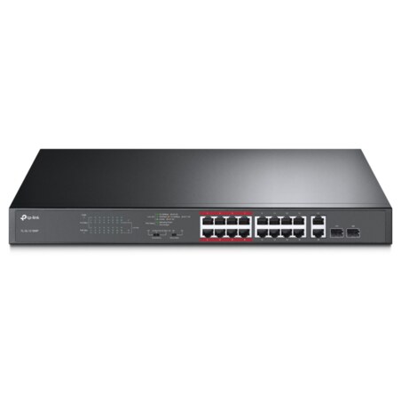 TP-Link TL-SL1218MP No administrado Gigabit Ethernet (10/100/1000) Energía sobre Ethernet (PoE) 1U Negro