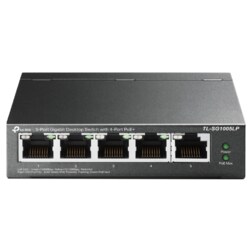 TP-Link TL-SG1005LP switch No administrado Gigabit Ethernet (10/100/1000) Energía sobre Ethernet (PoE) Negro