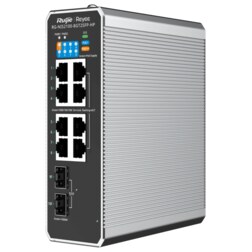 Ruijie Networks RG-NIS2100 Gestionado L2 Gigabit Ethernet (10/100/1000) Energía sobre Ethernet (PoE) Negro, Acero inoxidable