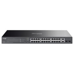 TP-Link ES228GP switch Gestionado L2 Gigabit Ethernet (10/100/1000) Energía sobre Ethernet (PoE) Negro