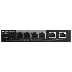 Ruijie Networks RG-ES206GC-P switch Gigabit Ethernet (10/100/1000) Energía sobre Ethernet (PoE) Negro