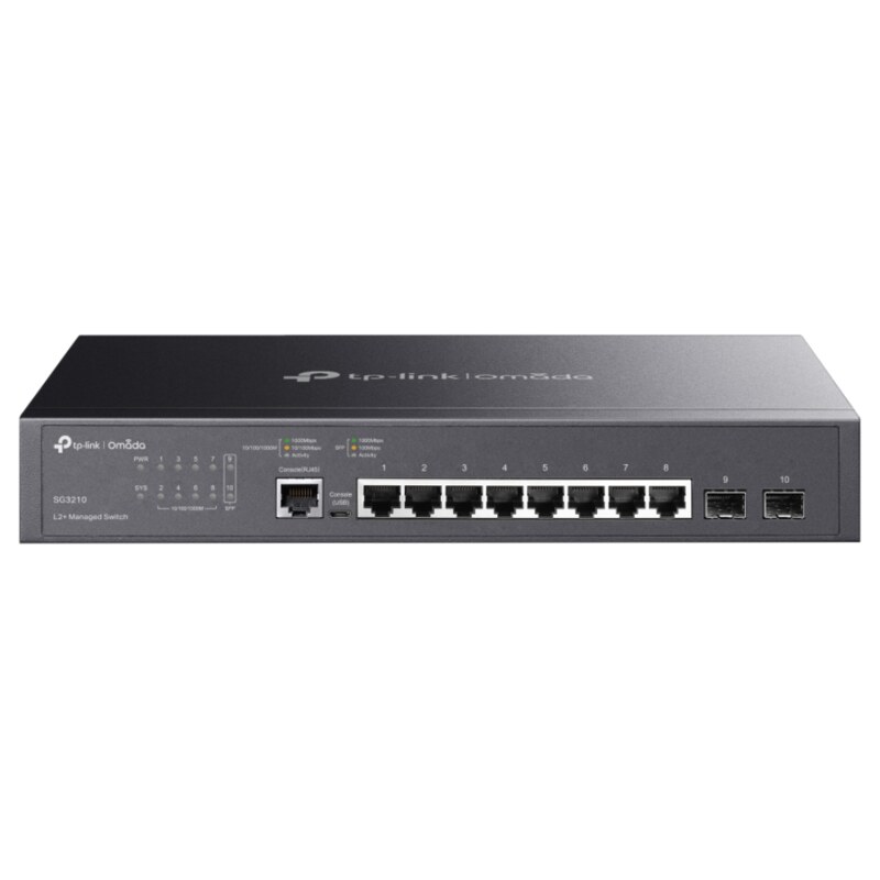 TP-Link Omada SG3210 switch Gestionado L2/L3 Gigabit Ethernet (10/100/1000) 1U Negro