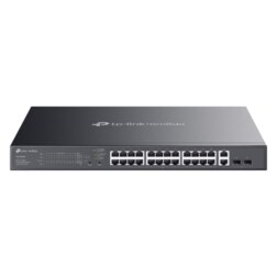 TP-Link Omada ES228GMP switch Gestionado L2 Gigabit Ethernet (10/100/1000) Energía sobre Ethernet (PoE) Negro
