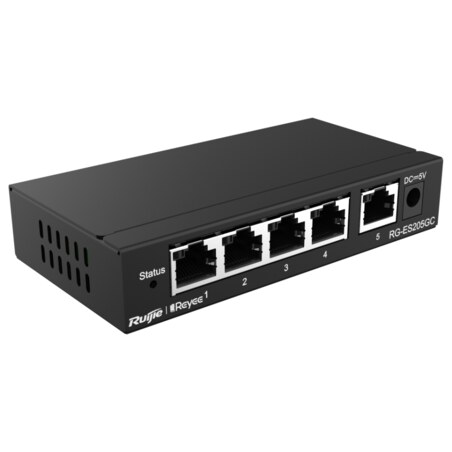 Ruijie Networks RG-ES205GC switch Gestionado L2 Gigabit Ethernet (10/100/1000) Negro