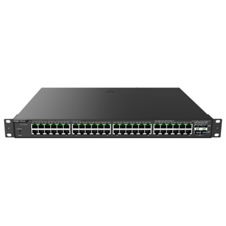 Ruijie Networks RG-NBS3100-48GT4SFP-P switch Gestionado L2 Gigabit Ethernet (10/100/1000) Energía sobre Ethernet (PoE) Negro
