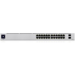 Ubiquiti UniFi 24-Port PoE Gestionado L2/L3 Gigabit Ethernet (10/100/1000) Energía sobre Ethernet (PoE) 1U Plata