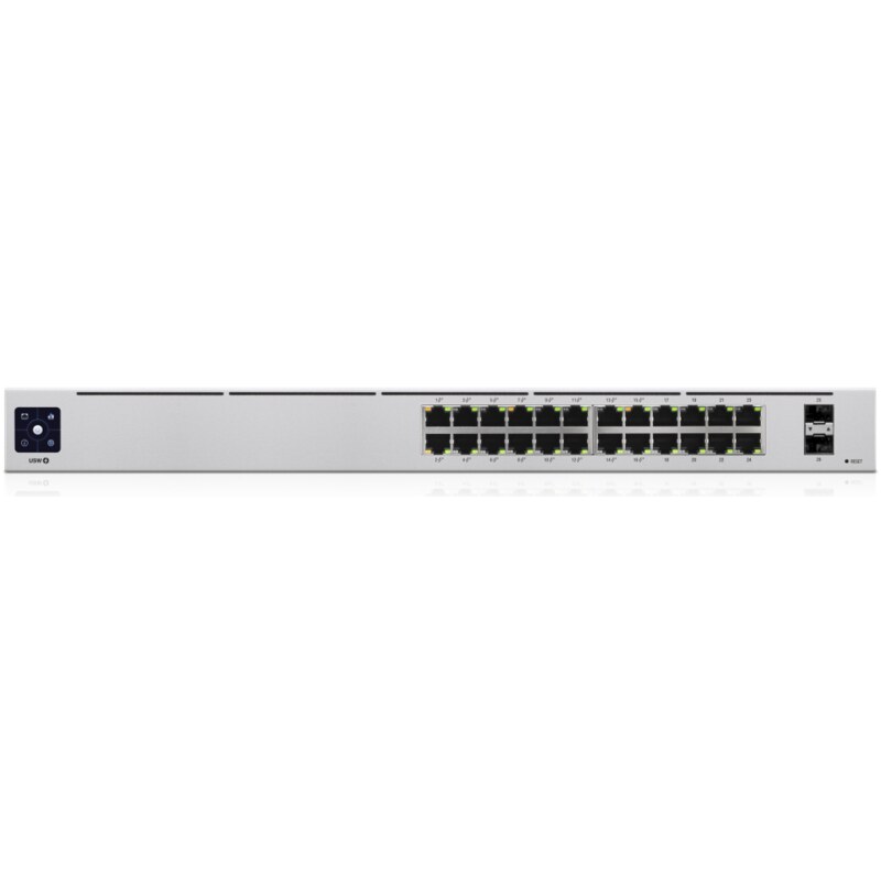 Ubiquiti UniFi 24-Port PoE Gestionado L2/L3 Gigabit Ethernet (10/100/1000) Energía sobre Ethernet (PoE) 1U Plata