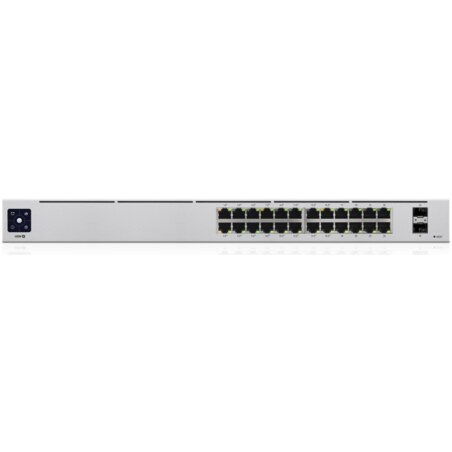 Ubiquiti UniFi 24-Port PoE Gestionado L2/L3 Gigabit Ethernet (10/100/1000) Energía sobre Ethernet (PoE) 1U Plata