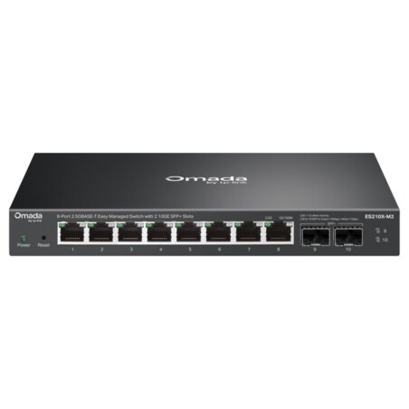 TP-Link ES210X-M2 switch Gestionado 2.5G Ethernet (100/1000/2500) Montaje en pared/escritorio Negro