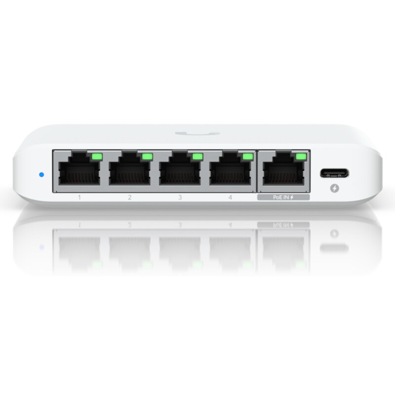 Ubiquiti UniFi Flex Mini 2.5G Gestionado 2.5G Ethernet (100/1000/2500) Energía sobre Ethernet (PoE) Escritorio Blanco
