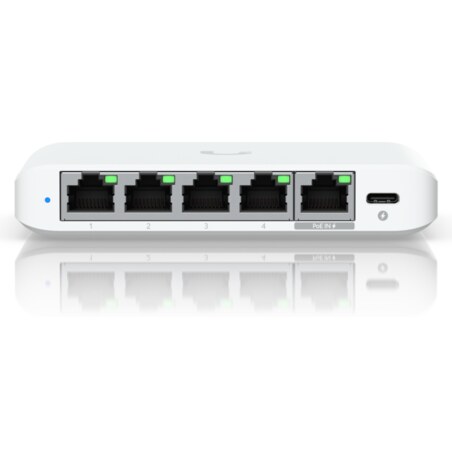 Ubiquiti UniFi Flex Mini 2.5G Gestionado 2.5G Ethernet (100/1000/2500) Energía sobre Ethernet (PoE) Escritorio Blanco