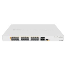 Mikrotik CRS328-24P-4S+RM switch Gestionado L2/L3 Gigabit Ethernet (10/100/1000) Energía sobre Ethernet (PoE) 1U Blanco