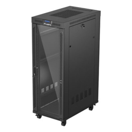 Lanberg FF01-6032-12BL armario rack 32U Bastidor para instalación en suelo Negro
