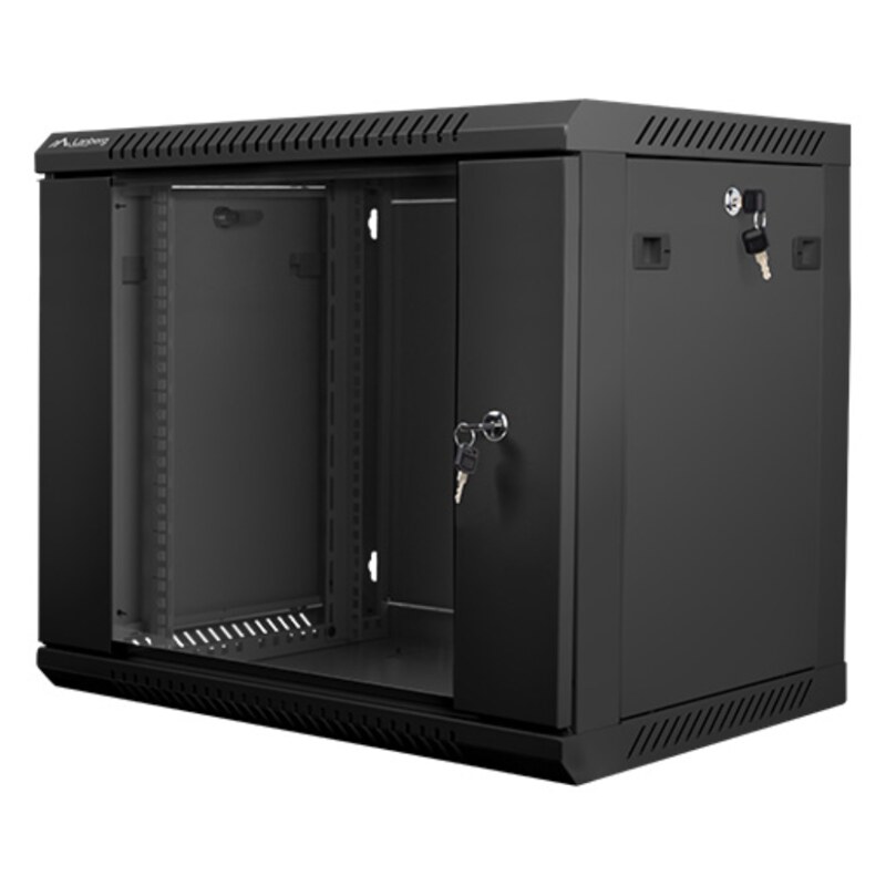Lanberg WF01-6409-10B armario rack 9U Bastidor de pared Negro