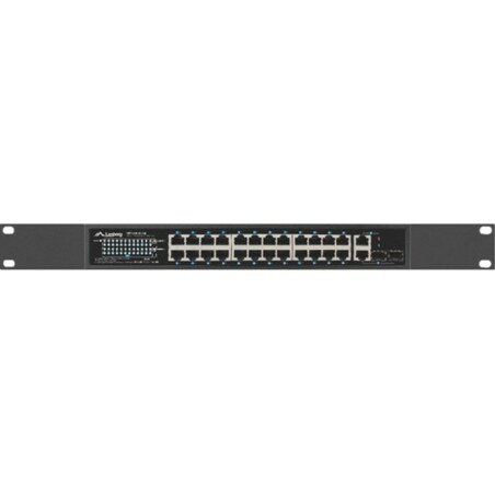Lanberg RSFE-24P-2C-360 switch No administrado Gigabit Ethernet (10/100/1000) Energía sobre Ethernet (PoE) 1U Negro