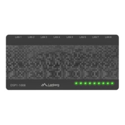 Lanberg DSP1-1008 switch No administrado Gigabit Ethernet (10/100/1000) Negro, Gris