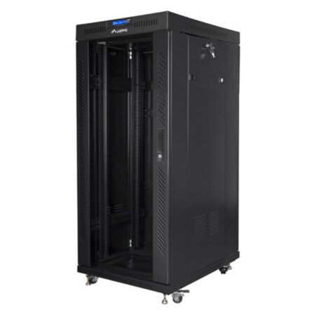 Lanberg FF01-8027-12BL armario rack 27U Rack o bastidor independiente Negro