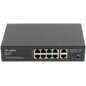 Lanberg RSFE-8P-2GE-120 switch No administrado Gigabit Ethernet (10/100/1000) Energía sobre Ethernet (PoE) 1U Negro