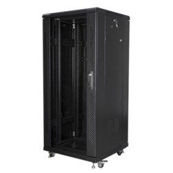 Lanberg FF01-6627-12B armario rack 27U Rack o bastidor independiente Negro