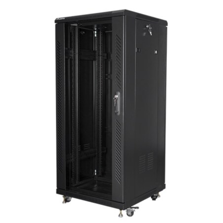 Lanberg FF01-6627-12B armario rack 27U Rack o bastidor independiente Negro
