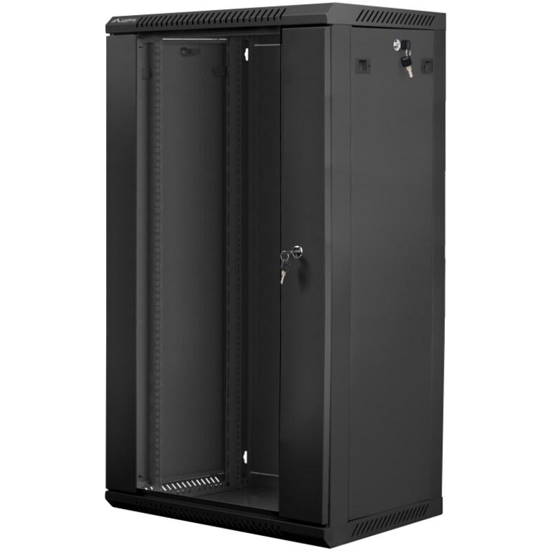 Lanberg WF01-6422-10B armario rack 22U Bastidor de pared Negro