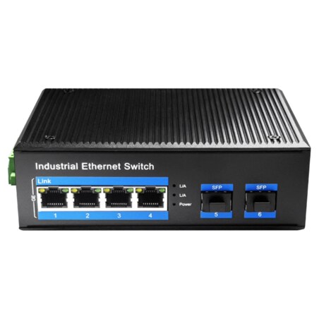 Cudy IG1004S2P switch No administrado Gigabit Ethernet (10/100/1000) Energía sobre Ethernet (PoE) Negro