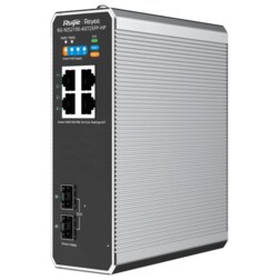 Ruijie Networks RG-NIS2100 Gestionado L2 Gigabit Ethernet (10/100/1000) Energía sobre Ethernet (PoE) Negro, Acero inoxidable