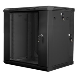 Lanberg WF02-6612-10B armario rack 12U Bastidor de pared Negro