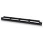 AISENS Panel De Parcheo De 24 Puertos RJ45 Cat.6 UTP, 19" 1U Dual IDC Con Gestion De Cables, Negro