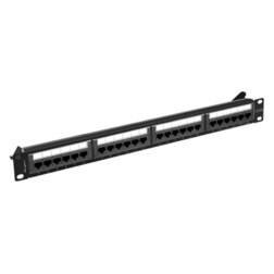 Lanberg PPUA-1024-B panel de parcheo 1U