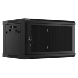 Lanberg WF01-6406-23B armario rack 6U Bastidor de pared Negro