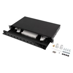 Lanberg FOP1-12SS-LDB panel de parcheo 1U