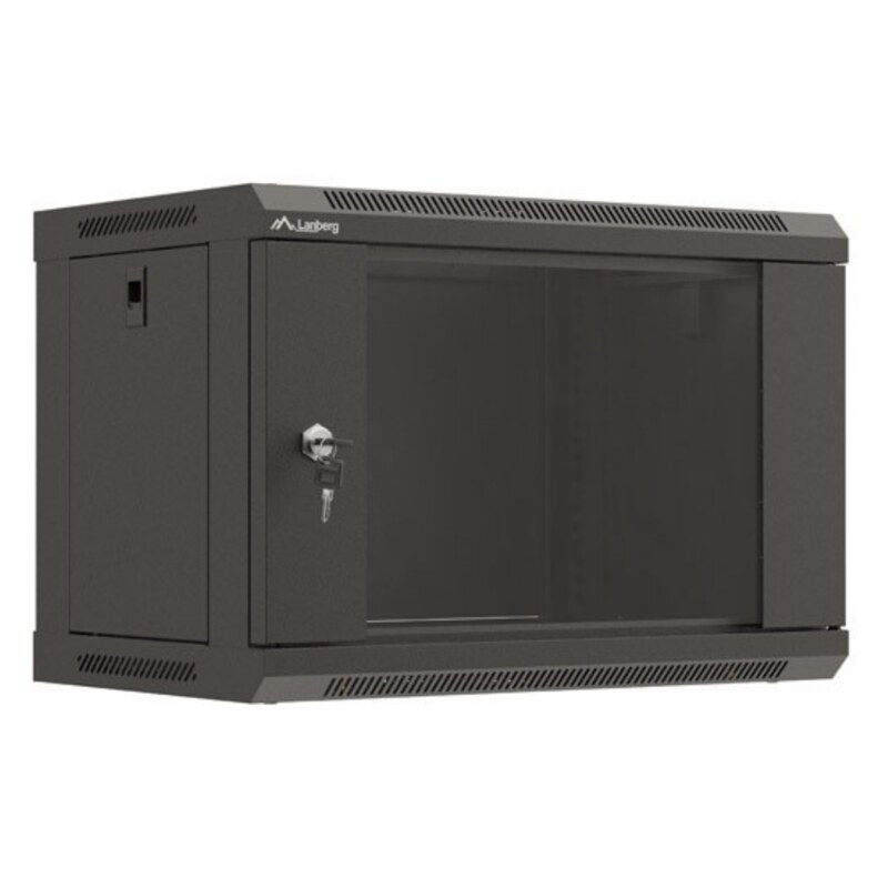 Lanberg WF03-5306-10B armario rack 6U Bastidor de pared Negro
