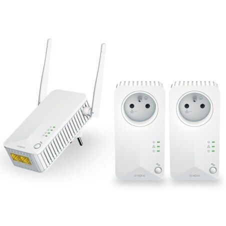 Strong Powerline WiFi 600 Triple Pack V2 600 Mbit/s Ethernet Blanco 3 pieza(s)