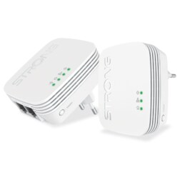 Strong POWERLWF600DUOMINI adaptador de red PowerLine 600 Mbit/s Ethernet Wifi Blanco 2 pieza(s)