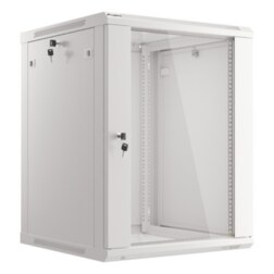 Lanberg WF01-6615-10S armario rack 15U Bastidor de pared Gris