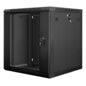 Lanberg WF01-6612-10B armario rack 12U Bastidor de pared Negro