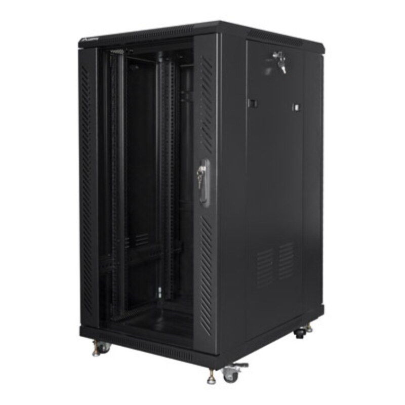 Lanberg FF01-6822-12B armario rack 22U Rack o bastidor independiente Negro