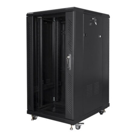 Lanberg FF01-6822-12B armario rack 22U Rack o bastidor independiente Negro