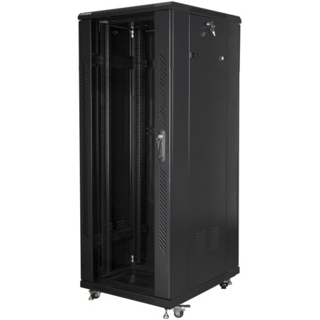 Lanberg FF01-6832-12B armario rack 32U Rack o bastidor independiente Negro