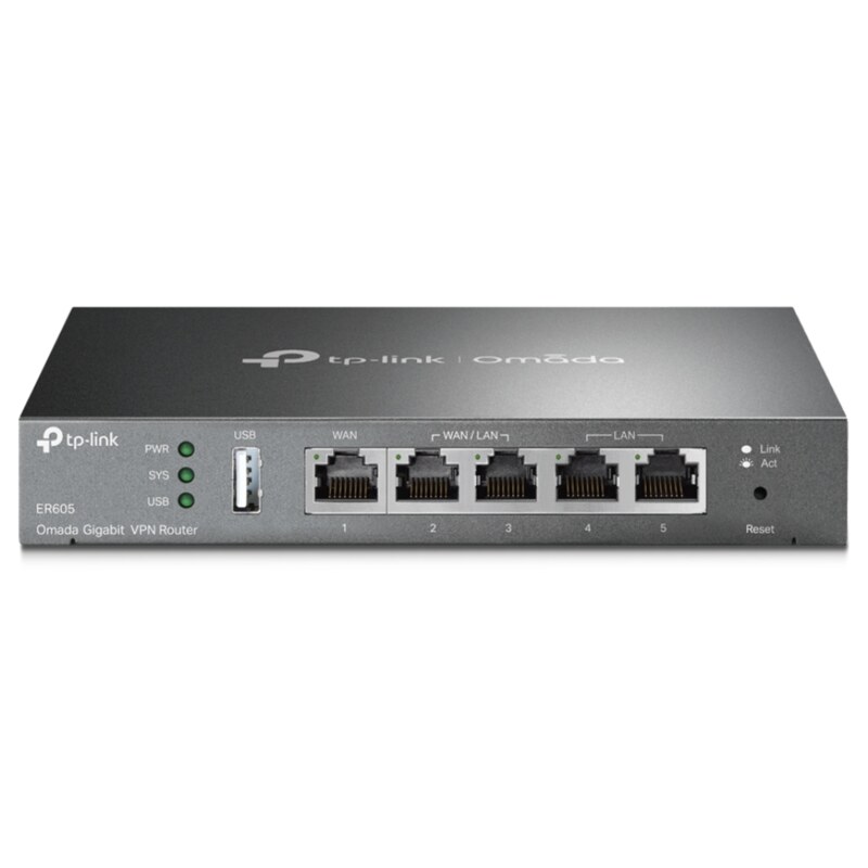 TP-Link Omada ER605 router Gigabit Ethernet Negro