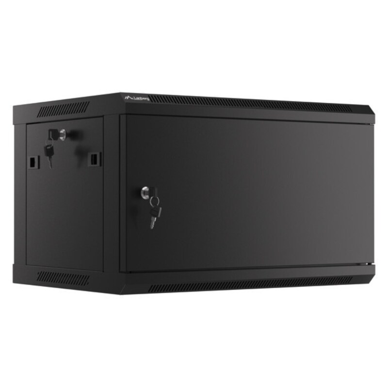 Lanberg WF01-6406-00B armario rack 6U Bastidor de pared Negro