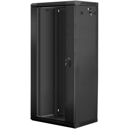 Lanberg WF01-6427-10B armario rack 27U Bastidor de pared Negro