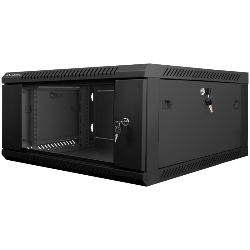 Lanberg WF01-6604-10B armario rack 4U Bastidor de pared Negro