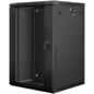 Lanberg WF01-6618-10B armario rack 18U Bastidor de pared Negro